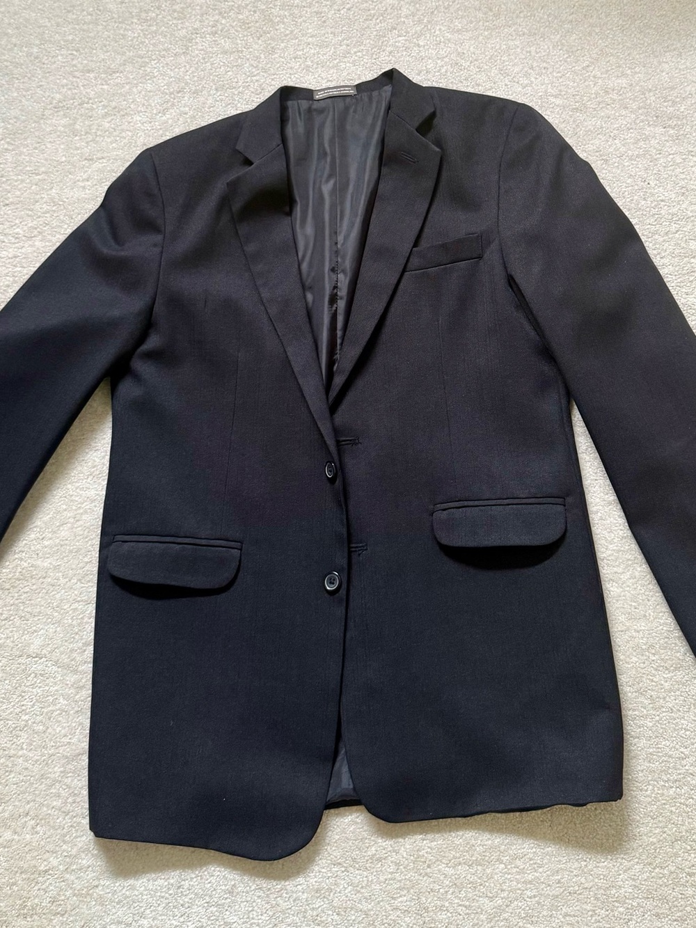Dockers Men's Black Notch Lapel Two-Button Blazer